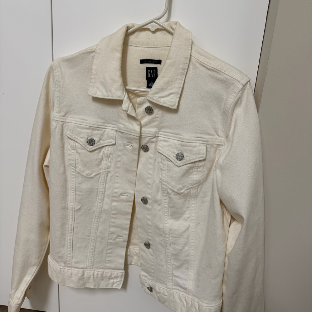 GAP Women's Off-White Denim Jacket